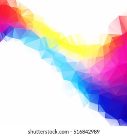 Colorful Polygonal Mosaic Background, Creative Design Templates