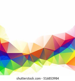 Colorful Polygonal Mosaic Background, Creative Design Templates