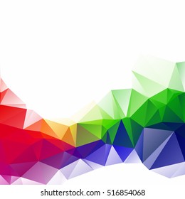 Colorful Polygonal Mosaic Background, Creative Design Templates