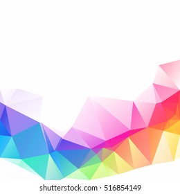 Colorful Polygonal Mosaic Background, Creative Design Templates