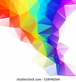 Colorful Polygonal Mosaic Background, Creative Design Templates