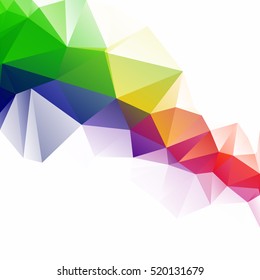 Colorful Polygonal Mosaic Background, Creative Design Templates