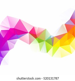 Colorful Polygonal Mosaic Background, Creative Design Templates