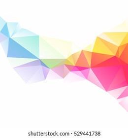 Colorful Polygonal Mosaic Background, Creative Design Templates