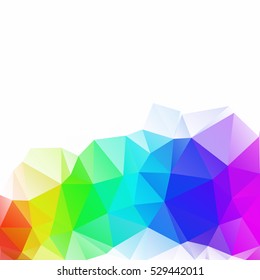 Colorful Polygonal Mosaic Background, Creative Design Templates