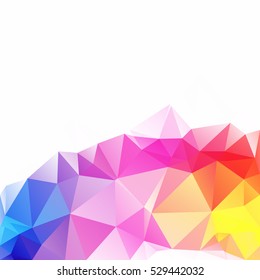 Colorful Polygonal Mosaic Background, Creative Design Templates