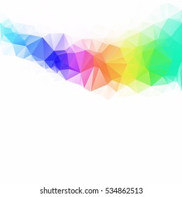 Colorful Polygonal Mosaic Background, Creative Design Templates