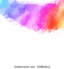 Colorful Polygonal Mosaic Background, Creative Design Templates