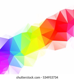 Colorful Polygonal Mosaic Background, Creative Design Templates