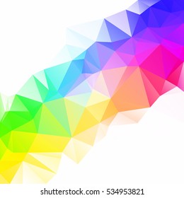 Colorful Polygonal Mosaic Background, Creative Design Templates