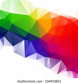 Colorful Polygonal Mosaic Background, Creative Design Templates