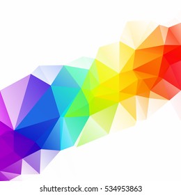 Colorful Polygonal Mosaic Background, Creative Design Templates