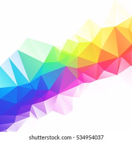 Colorful Polygonal Mosaic Background, Creative Design Templates