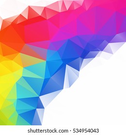 Colorful Polygonal Mosaic Background, Creative Design Templates