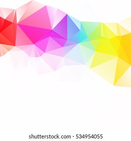 Colorful Polygonal Mosaic Background, Creative Design Templates