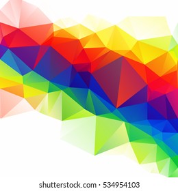 Colorful Polygonal Mosaic Background, Creative Design Templates