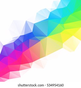 Colorful Polygonal Mosaic Background, Creative Design Templates