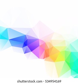 Colorful Polygonal Mosaic Background, Creative Design Templates