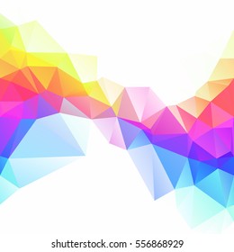 Colorful Polygonal Mosaic Background, Creative Design Templates