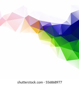Colorful Polygonal Mosaic Background, Creative Design Templates