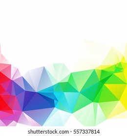 Colorful Polygonal Mosaic Background, Creative Design Templates