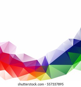 Colorful Polygonal Mosaic Background, Creative Design Templates