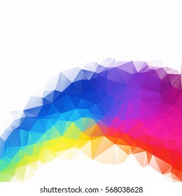 Colorful Polygonal Mosaic Background, Creative Design Templates