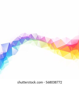 Colorful Polygonal Mosaic Background, Creative Design Templates