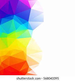 Colorful Polygonal Mosaic Background, Creative Design Templates