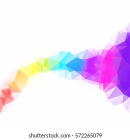 Colorful Polygonal Mosaic Background, Creative Design Templates