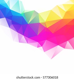 Colorful Polygonal Mosaic Background, Creative Design Templates