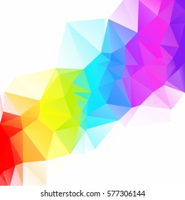 Colorful Polygonal Mosaic Background, Creative Design Templates