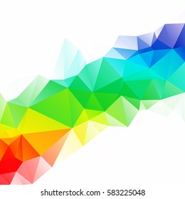 Colorful Polygonal Mosaic Background, Creative Design Templates