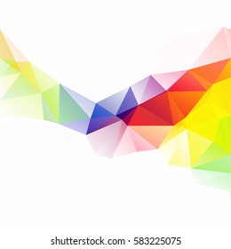 Colorful Polygonal Mosaic Background, Creative Design Templates