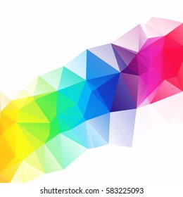 Colorful Polygonal Mosaic Background, Creative Design Templates