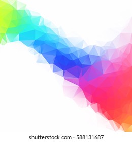 Colorful Polygonal Mosaic Background, Creative Design Templates