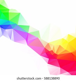Colorful Polygonal Mosaic Background, Creative Design Templates