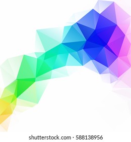 Colorful Polygonal Mosaic Background, Creative Design Templates