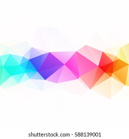 Colorful Polygonal Mosaic Background, Creative Design Templates