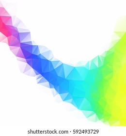 Colorful Polygonal Mosaic Background, Creative Design Templates