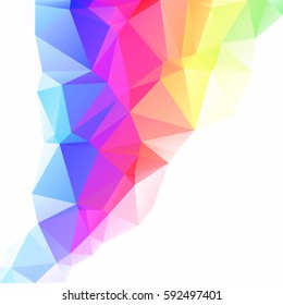 Colorful Polygonal Mosaic Background, Creative Design Templates