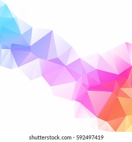 Colorful Polygonal Mosaic Background, Creative Design Templates