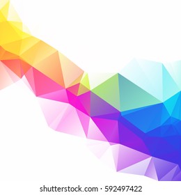 Colorful Polygonal Mosaic Background, Creative Design Templates