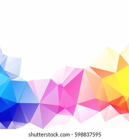 Colorful Polygonal Mosaic Background, Creative Design Templates