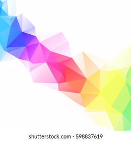 Colorful Polygonal Mosaic Background, Creative Design Templates