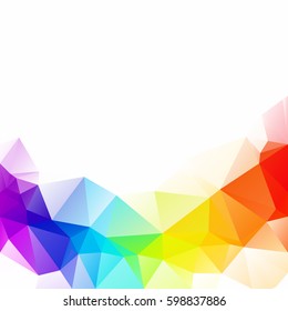 Colorful Polygonal Mosaic Background, Creative Design Templates