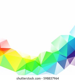 Colorful Polygonal Mosaic Background, Creative Design Templates