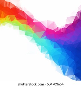 Colorful Polygonal Mosaic Background, Creative Design Templates