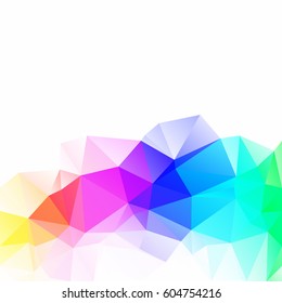 Colorful Polygonal Mosaic Background, Creative Design Templates