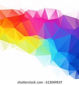 Colorful Polygonal Mosaic Background, Creative Design Templates